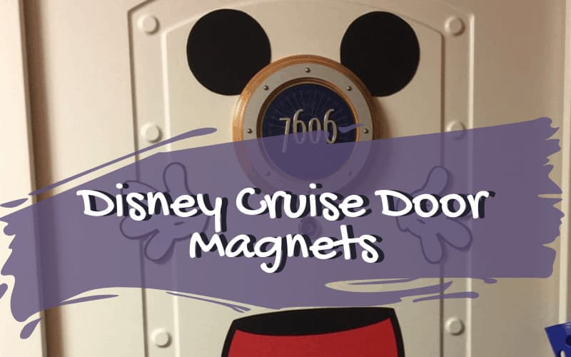 MICKEY SILHOUETTE 4x6 Disney Cruise Stateroom Door Magnet PERSONALIZED