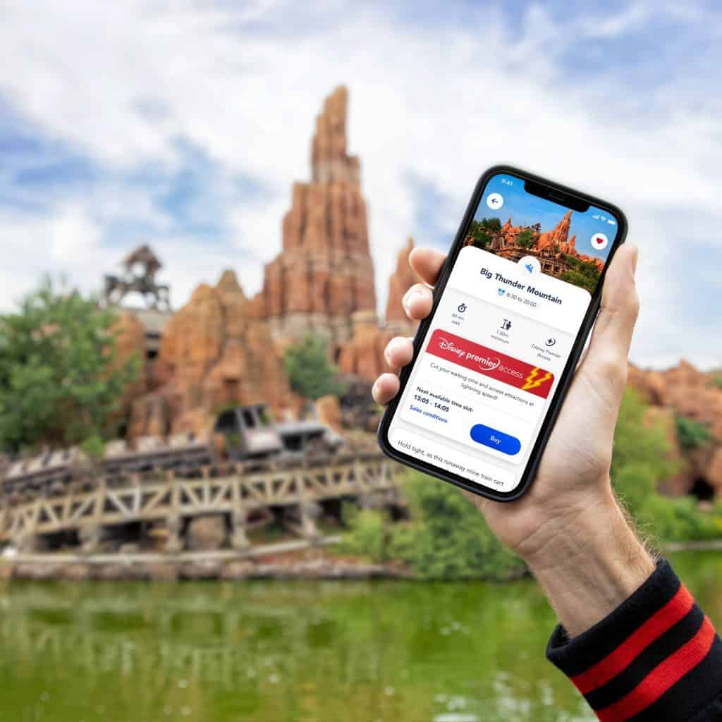 Disney Premier Access Big Thunder Mountain in Disneyland Paris App