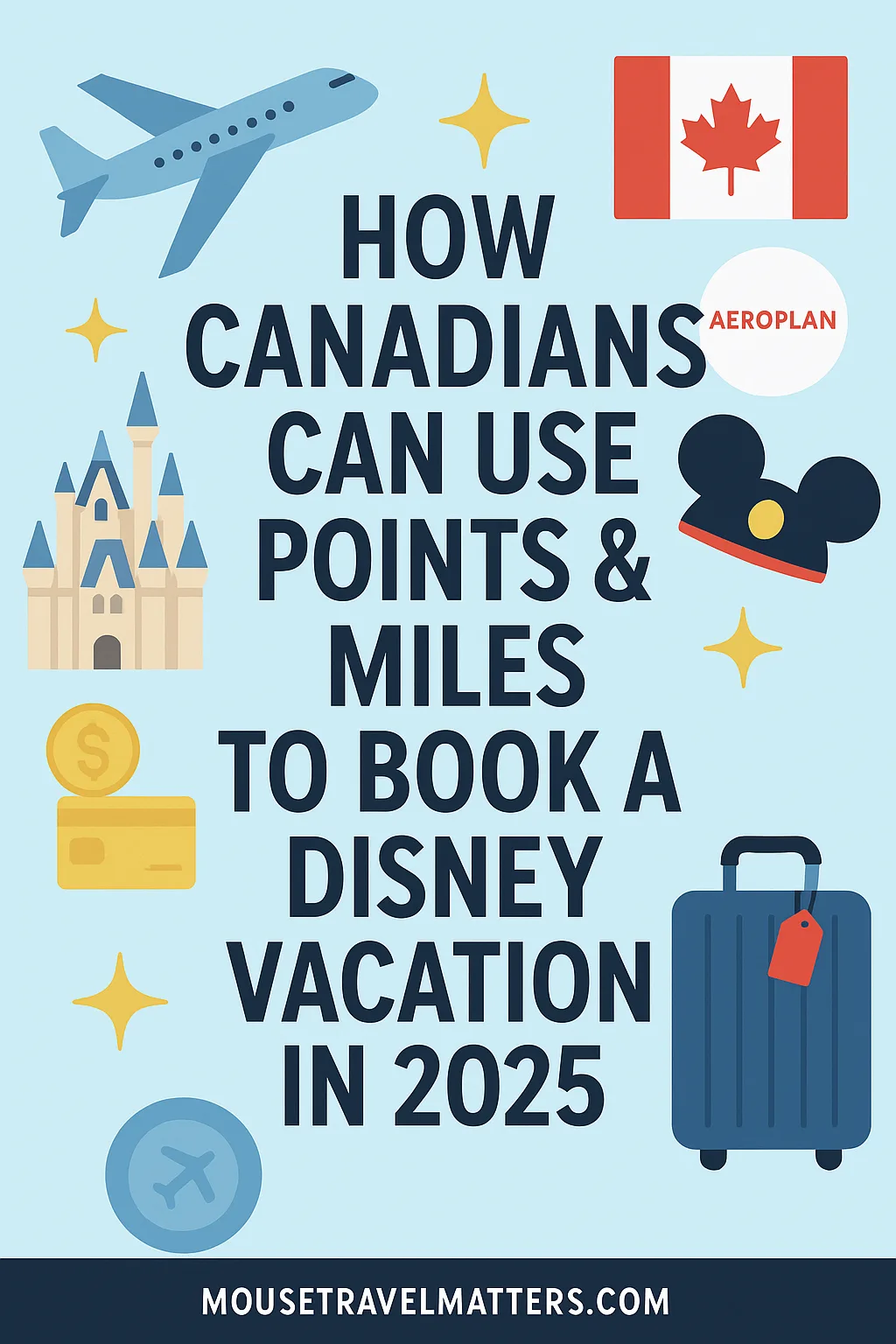 Dreaming of Disney without draining your wallet? 🇨🇦 Learn how Canadians can use Aeroplan, RBC Avion, and other travel rewards to book flights, hotels, and park tickets for a magical Disney vacation in 2025. From earning tips to redemption strategies, this guide helps you stretch every point and mile for maximum value. ✨ #DisneyVacation #TravelHacks #CanadaTravel"