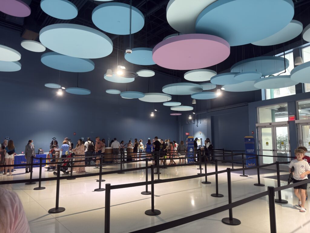Disney Dream embarkation queue